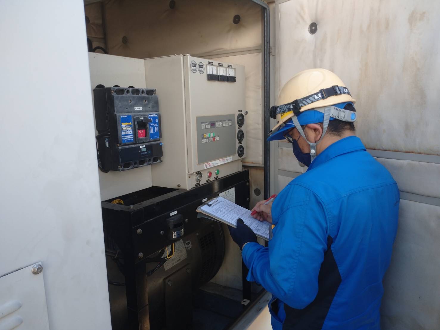 自家発電設備の点検